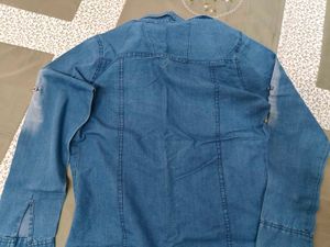 Blue denim shirt