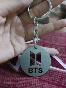 Bts Keychain With Logo Cutout