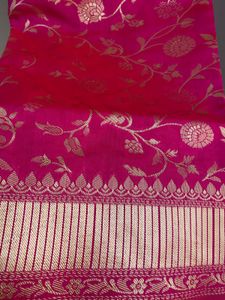Pink Kanchipuram Banarsi Saree