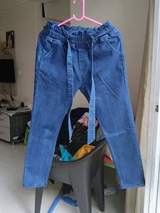 Dark Blue Denim With Belt