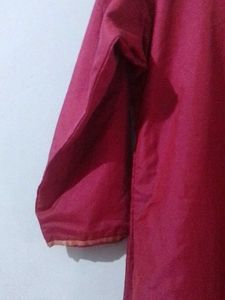 Pink Kurtha Set With Pant And Top
