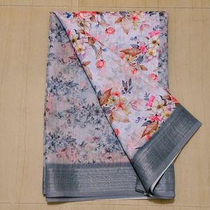 Floral Print Saree