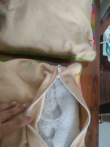 2 Cushions With Fiber Filler