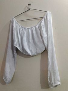 White Crop Top