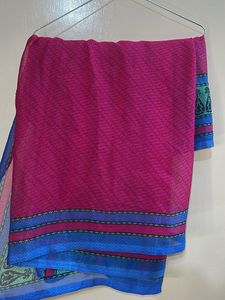 Elegant Striped Saree