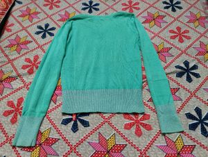 Esprit Green V-Neck Sweater