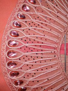 Beautiful Dress ,neck Decorated With Stones