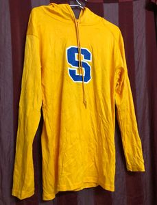Badger Yellow Long Sleeve Hoodie