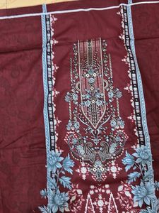 Self Embroidery Dress Material