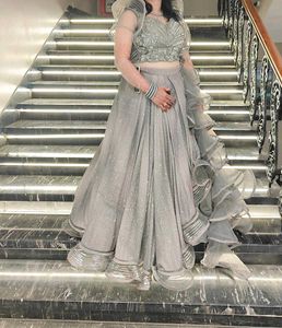 Stunning Silver Lehenga