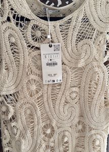 New Limited Edition Zara Bohemian Crochet Dress