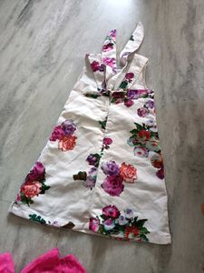 Cute Floral Girls dongree type dress