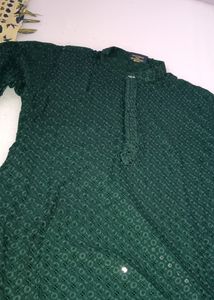 New Green Partywear Kurta