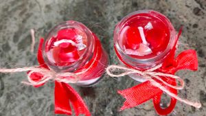 Rose Fragrance Scented Jar Candles Stylish