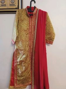3 Piece Set Kurta , Ghagra , Dupatta