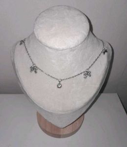 Cute Bowknot Chain Necklace Anti tarnish