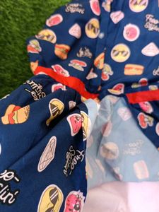 Cute Girls&#39; Printed Dress