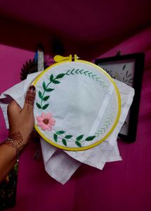 Handmade Embroidered Hoop Art