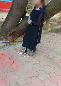 Elegant Navy Blue Kurta Set