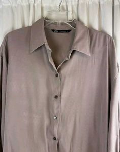 Zara Soft Oversized Shirt, Lavender,