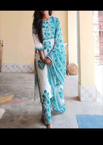 Pure Cotton Wedding Wear Kurta Set With Dupatta