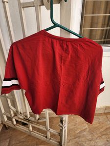 Kook N Keech Red Crop Top- Size XL
