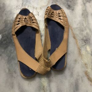 pure leather women flats