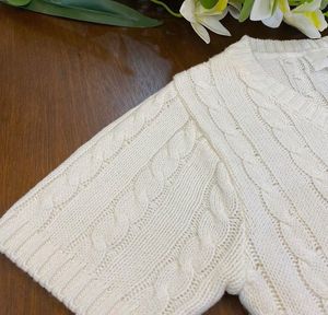 Cream Cable Knit Sweater