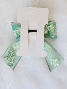 Elegant Embroidered Hair Bow