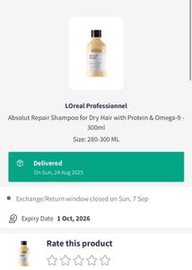 L&#39;Oreal Absolut Repair Shampoo