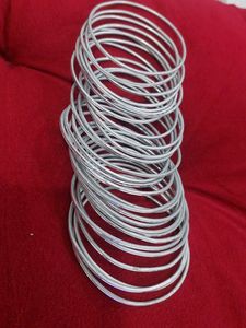 Silver Colour Metal Bangles