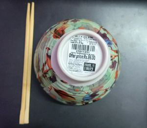 Korean Ramen Bowl Serves One Free Chopsticks
