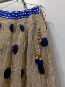 A Gorgeous Navy Blue Lehnga