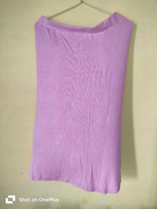 Pink Ruched Detail Midi Skirt