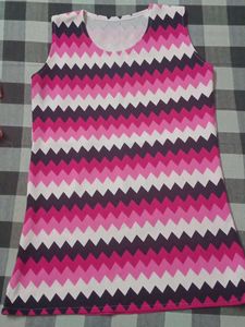 Multicolored Top in Pink- Blue shades