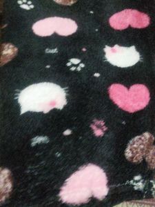 Cute Heart &amp; Cat Print Pajama Pants and hoodie 💕