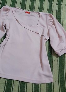 White Puff Sleeve top