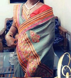 Elegant Embroidered Saree