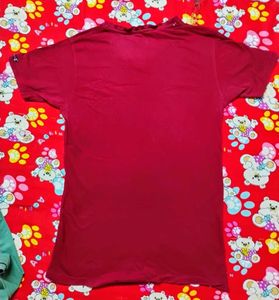 Maroon T-Shirt For Men/Boys ⭕