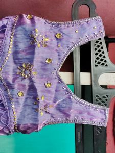 Lavender Colour Princess Gown For Women