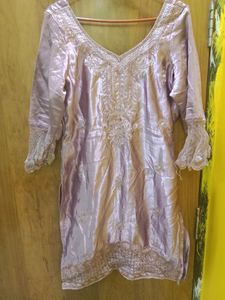 Silk Embroidery Kurti