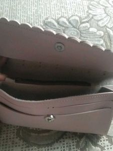 Cute Bow Wallet with Pom-Pom