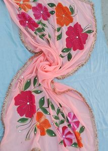 Beautiful Hand Penting Dupatta