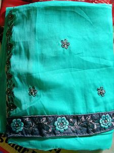 Elegant Embroidered Saree