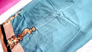 Elegant Pink Embroidered Saree