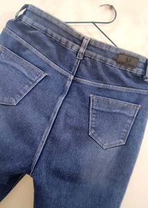 Blue High Waist Jeans For Women