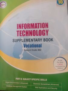 Class 10 IT Information Technology Book