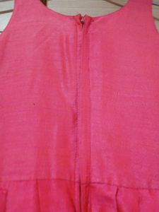 Pink Dress with Embroidered Jacket