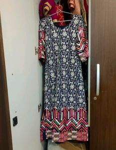 Mirror Work Embroidered Kurta Set