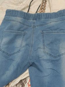 Blue Denim Joggers